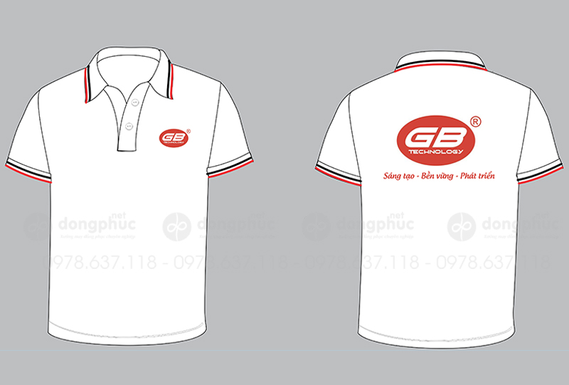May và in áo polo Công ty GB Technology