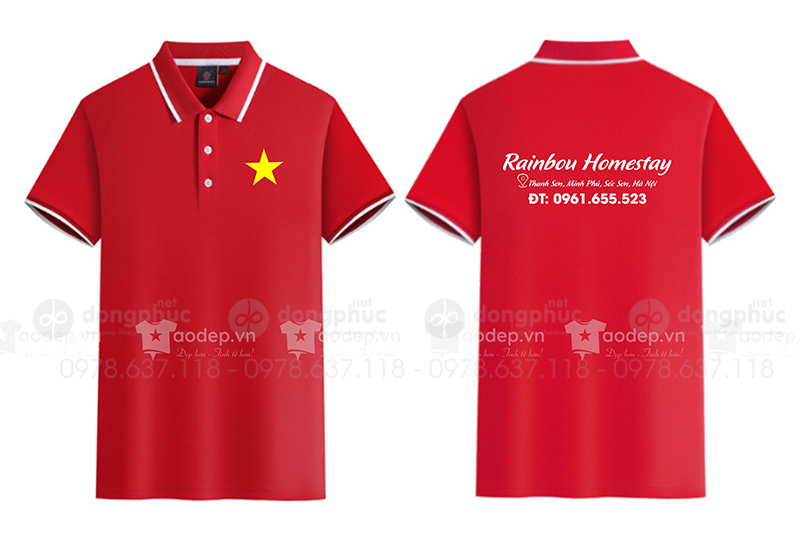 May và in áo phông Rainbou Homestay