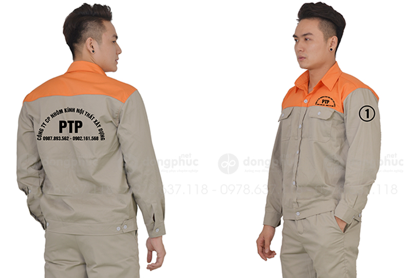 May và in đồng phục bảo hộ Công ty CP nhôm kính nội thất xây dựng PTP