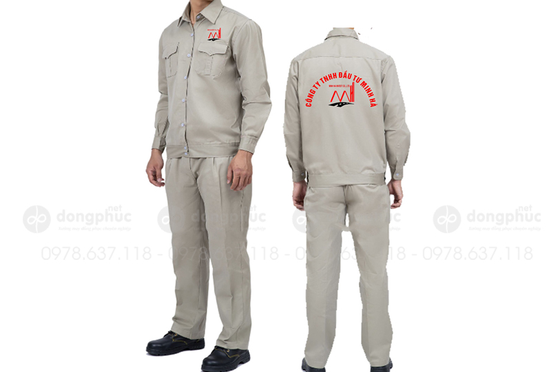 May và in đồng phục bảo hộ Công ty TNHH đầu tư Minh Hà