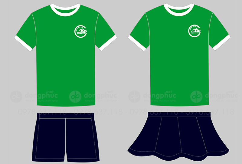 May và in đồng phục Trường mầm non Green House