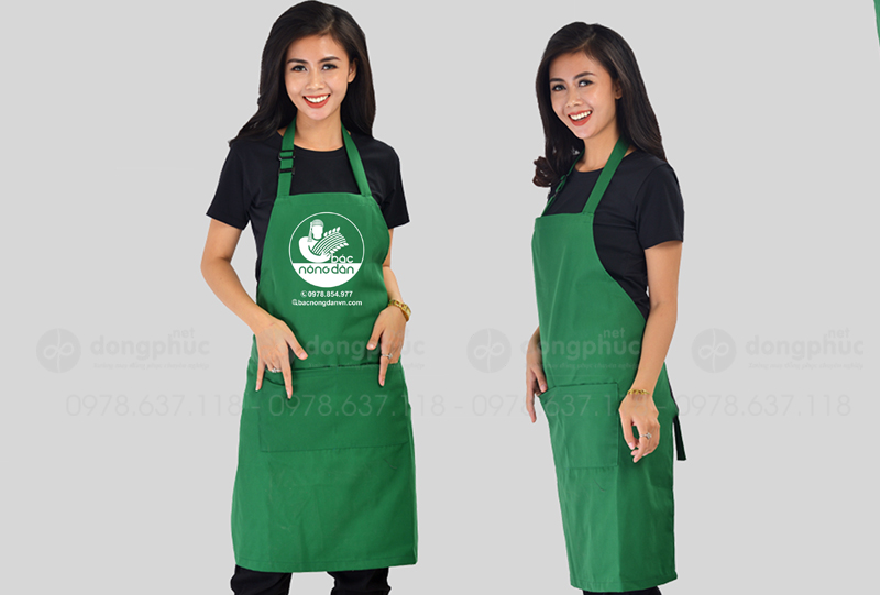 May và in tạp dề Bác nông dân