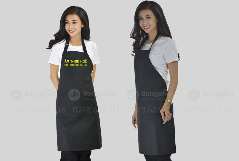 May và in tạp dề Quán Ẩm thực Huế