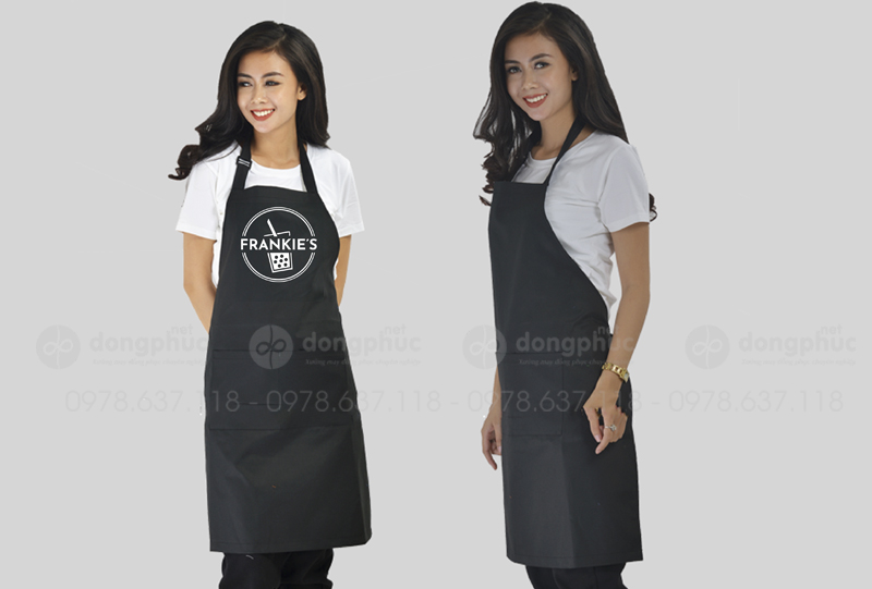 May và in tạp dề Quán Frankie's