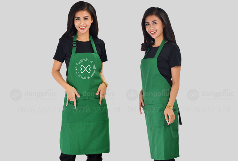 May và in tạp dề Quán Funtasia