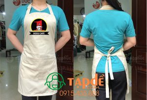 May và in tạp dề Quán Hosu Cafe