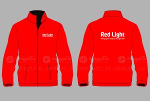 May và in áo khoác Công ty Red Light