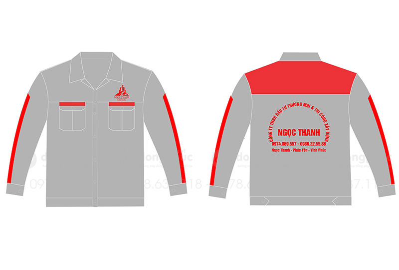 May và in áo bảo hộ Công ty TNHH Đầu tư thương mại & thi công xây dựng Ngọc Thanh