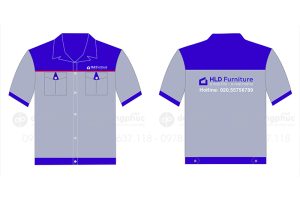 May và in áo bảo hộ HLD Furniture