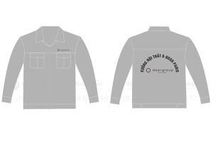 May và in áo bảo hộ Xưởng nội thất O-Door Paris