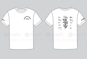 May và in áo cổ tròn Hội đồng môn Xã Quỳnh Mỹ khóa 96-99