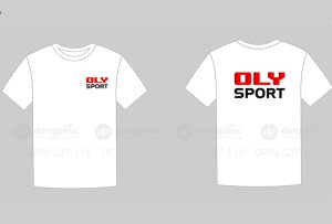 May và in áo cổ tròn Oly Sport
