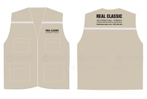 May và in áo gile Công ty Real Classic