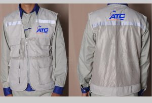 May và in áo gile Công ty ATC construction designer