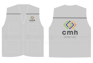 May và in áo gile Công ty CMH Interior