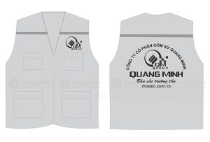 May và in áo gile Công ty Cổ phần gốm sứ Quang Minh