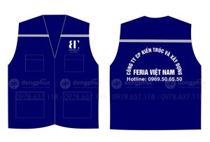 May và in áo gile Công ty CP kiến trúc và xây dựng Feria Việt Nam