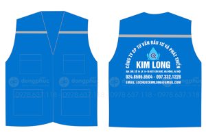 May và in áo gile Công ty CP tư vấn đầu tư và phát triển Kim Long