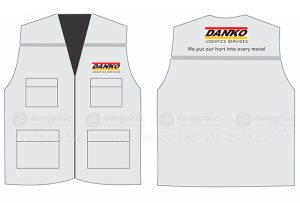 May và in áo gile Công ty Danko