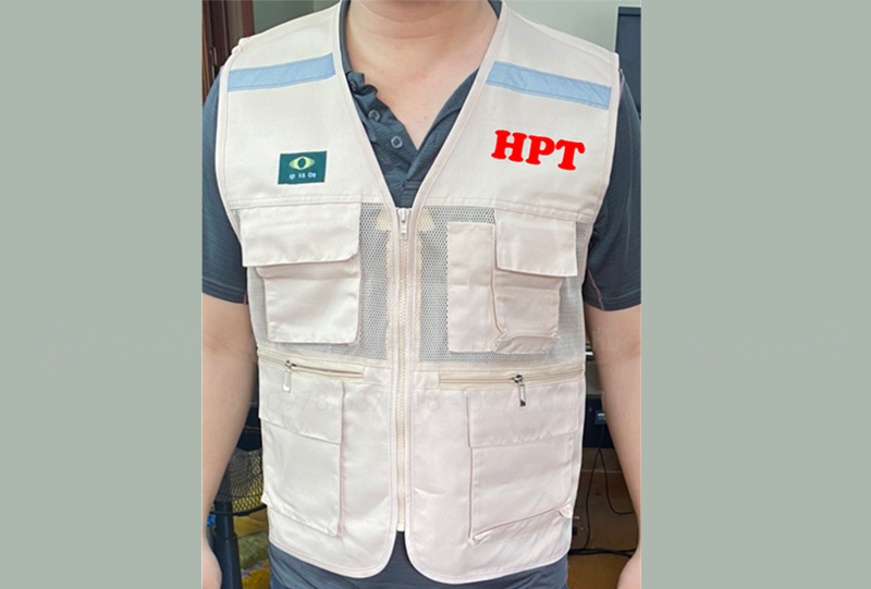 May và in áo gile Công ty HPT