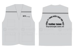 May và in áo gile Công ty TNHH kiến trúc nội thất Trường Thành