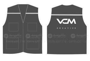 May và in áo gile Công ty VCM Creative