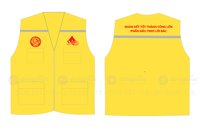 May và in áo gile Học nhóm THPT Cấp 3