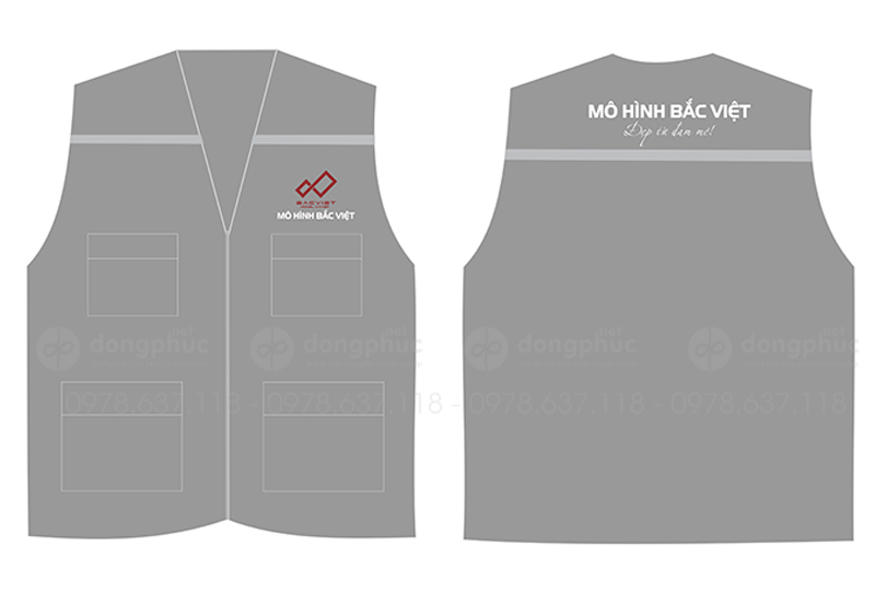 May và in áo gile Mô hình Bắc Việt