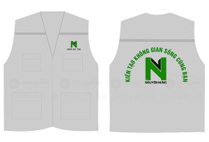 May và in áo gile Nội thất Nguyên Hưng