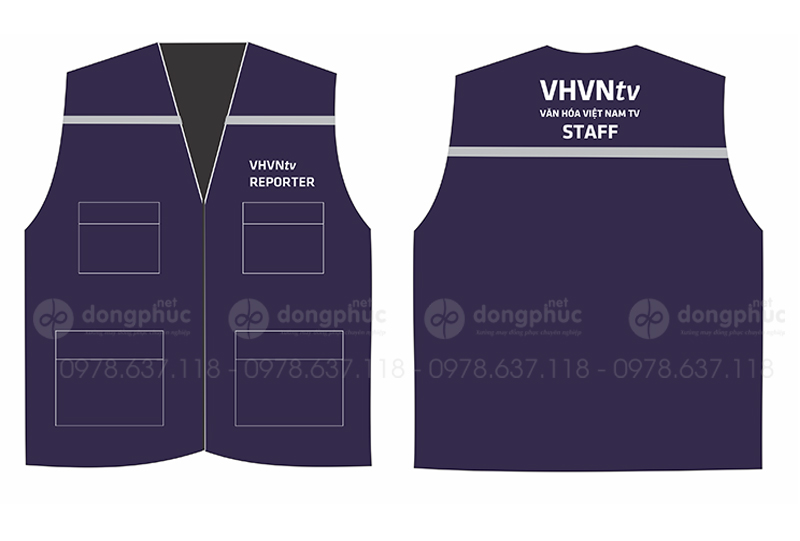 May và in áo gile Staff Văn hóa Việt TV