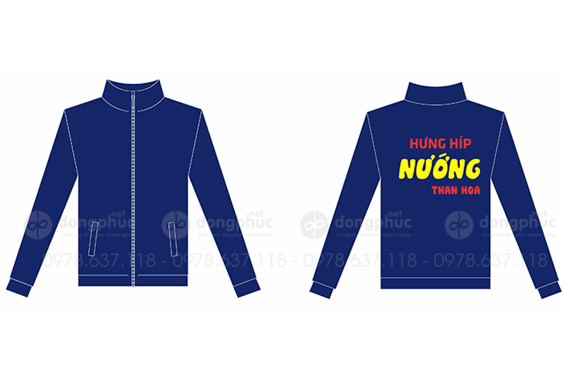 May và in áo gió Quán Nướng Hưng Híp