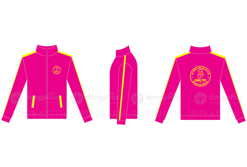 May và in áo khoác Hệ thống bỉm mẹ & bé Thóc Tít