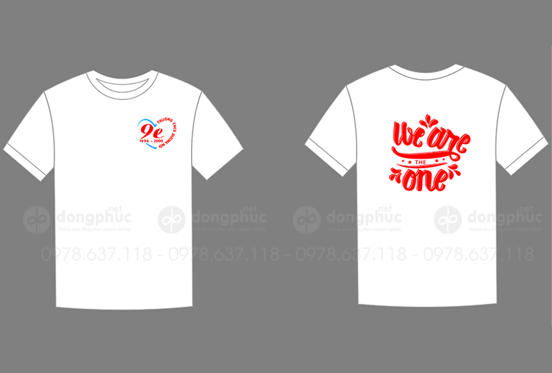 May và in áo Lớp 9E Trường THCS Dương Nội 1996 - 2000