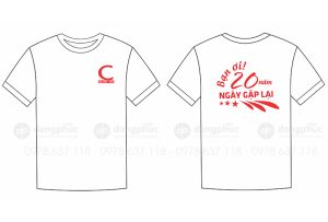 May và in áo phông Lớp C khóa 1989-1998 20 năm ngày gặp lại