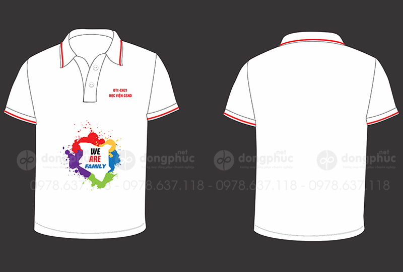 May và in áo Lớp ĐT1-CH21 Học viện CSND