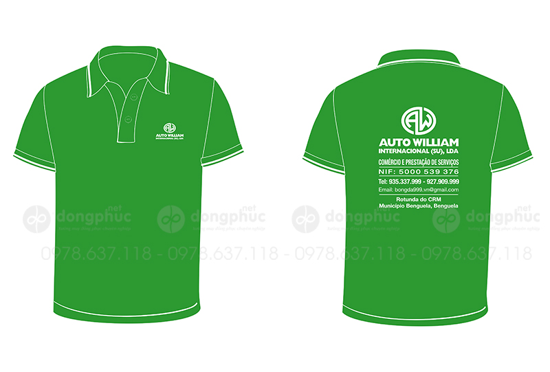 May và in áo phông Auto William Internacional LDA