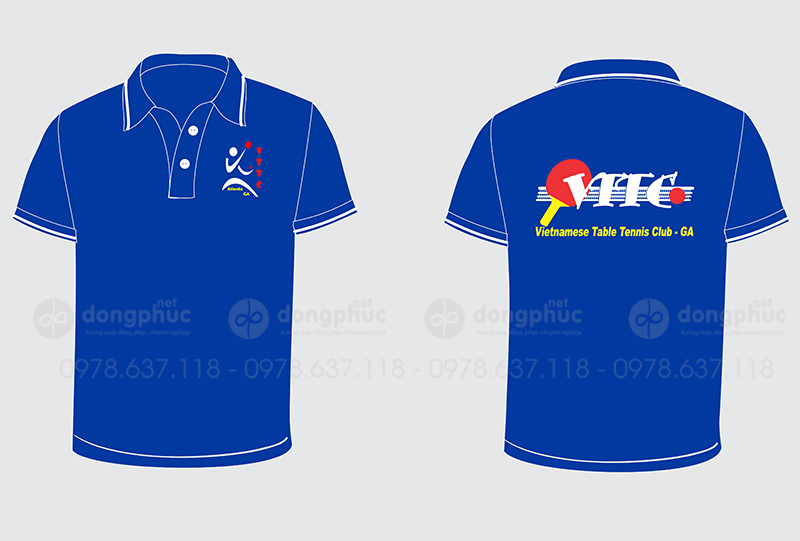 May và in áo phông Vietnamese Table Tennis Club GA