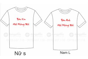 May và in áo phông Bên anh/em mãi không rời