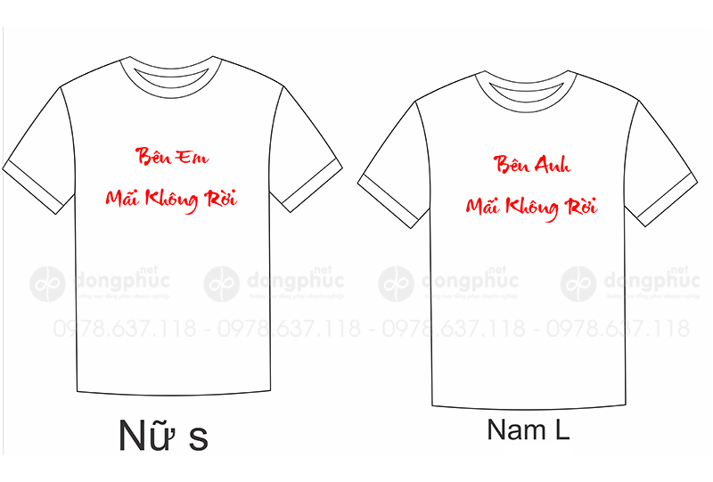 May và in áo phông Bên anh/em mãi không rời