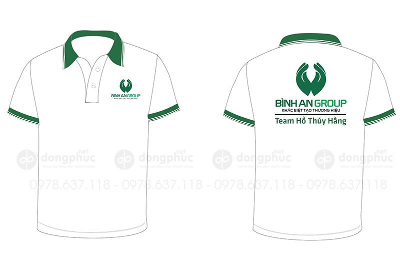 May và in áo phông Bình An Group - Team Hồ Thúy Hằng