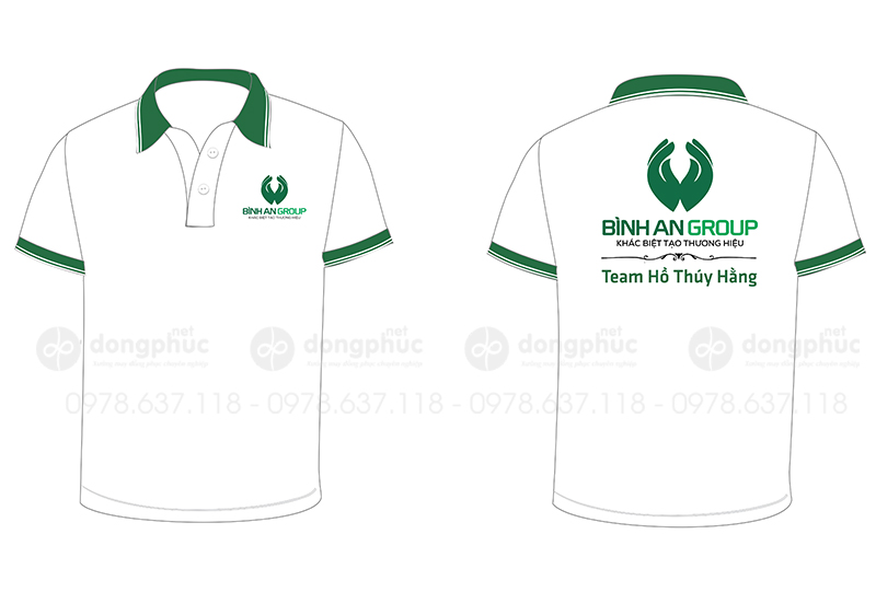 May và in áo phông Bình An Group - Team Hồ Thúy Hằng