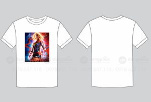 May và in áo phông Captain Marvel
