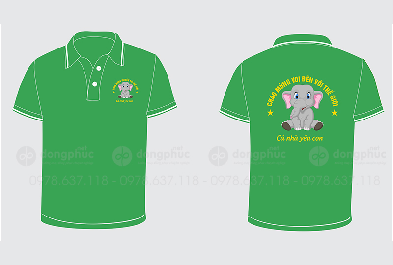 May và in áo phông Chào mừng Voi đến với thế giới
