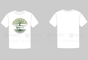 May và in áo phông cổ tròn New++