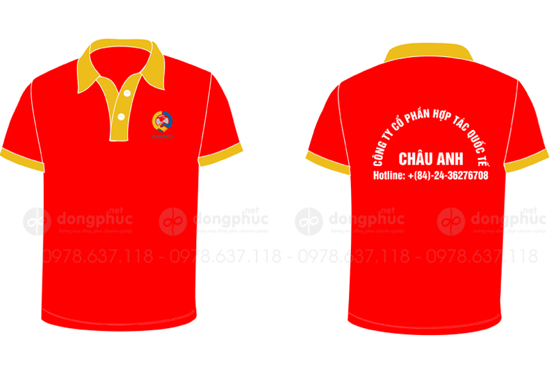 May và in áo phông Công ty cổ phần hợp tác quốc tế Châu Anh