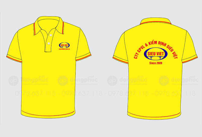 May và in áo phông Công ty CPVL & Kiểm định Siêu Việt