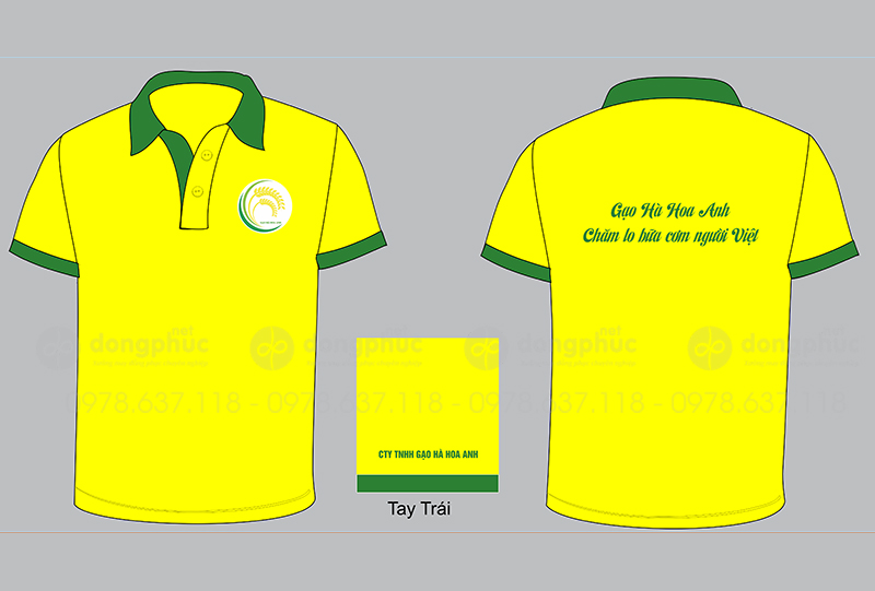 May và in áo phông Công ty TNHH Gạo Hà Hoa Anh