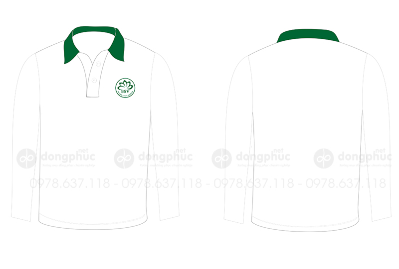 May và in áo phông dài tay BSV Golden Lotus Herbals