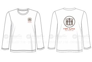 May và in áo phông dài tay Quán Thô Cafe