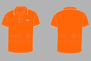 May và in áo phông màu cam Công ty BSI